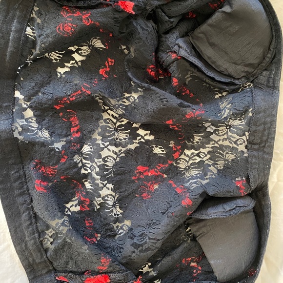 Vintage Black Red Raffia Bolero and Skirt Set - Picture 15 of 15